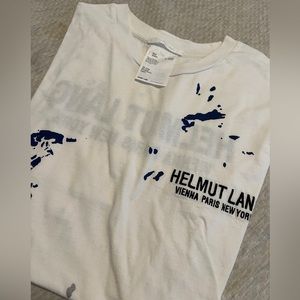 Helmut Lang single stitch painter tee